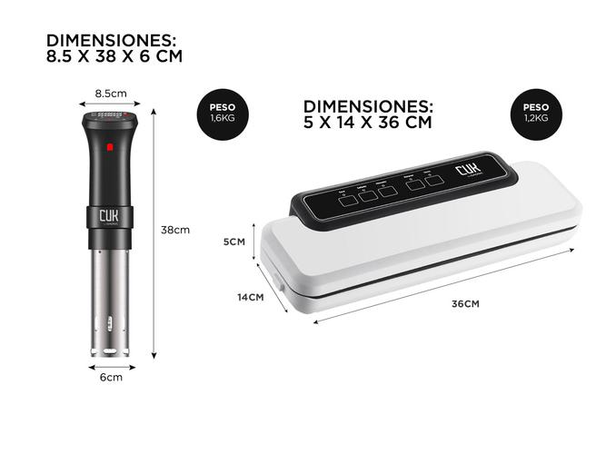 Kit Sous Vide Cocción De Precisión + Envasadora Al Vacío Profesional - 5