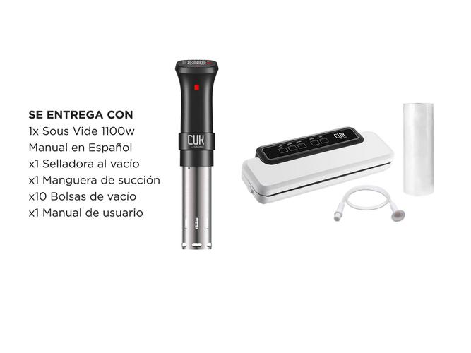 Kit Sous Vide Cocción De Precisión + Envasadora Al Vacío Profesional - 6