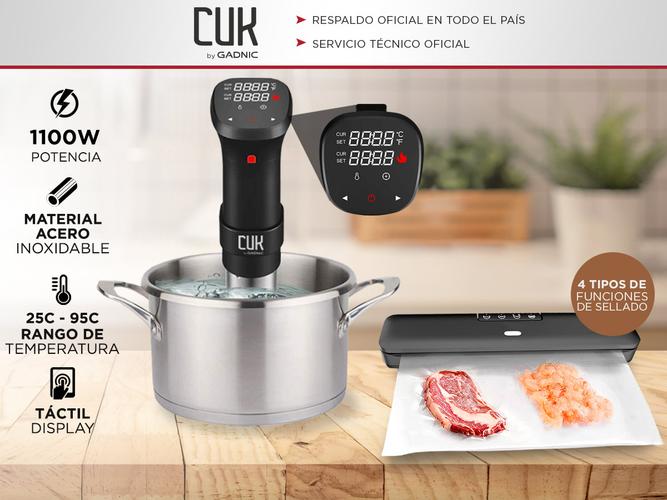 Kit Sous Vide Cocción De Precisión + Envasadora Al Vacío Táctil - 1