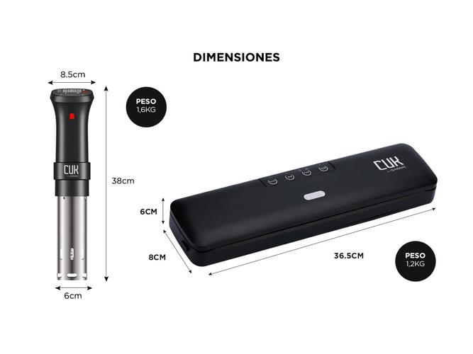 Kit Sous Vide Cocción De Precisión + Envasadora Al Vacío Táctil - 5