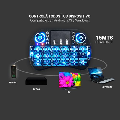 Mini TV Box Gadnic TX100 + Teclado Retroiluminado - 5