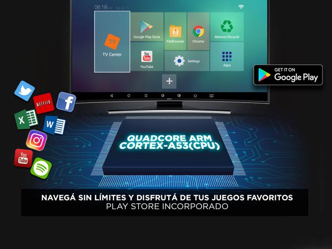 Kit Tv Box Gadnic Android 4K Smart Tv 2gb + 16gb + Teclado Air Mouse - 3