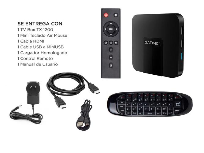 Kit Tv Box Gadnic Android 4K Smart Tv 2gb + 16gb + Teclado Air Mouse - 6
