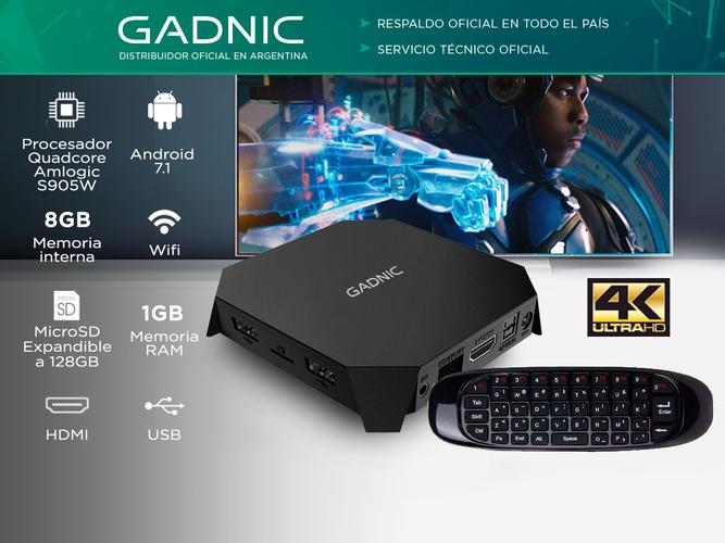 TV Box Android Gadnic TX-1500 Premium 8GB  + Air Mouse - 1