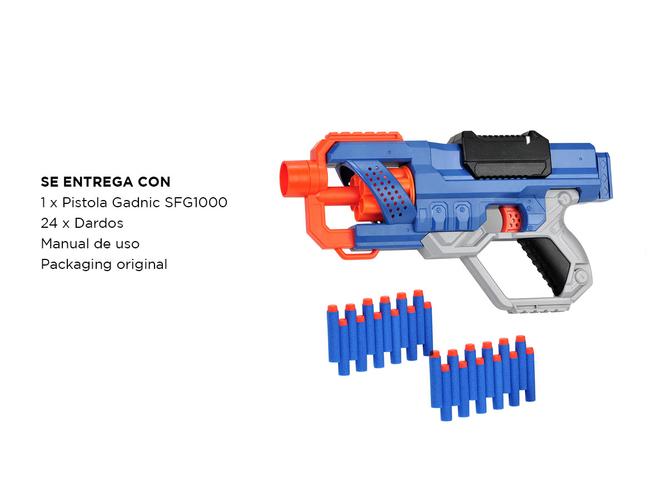 Kit De Pistola De Dardos Y 24 Repuestos De Dardos Gadnic  - 6