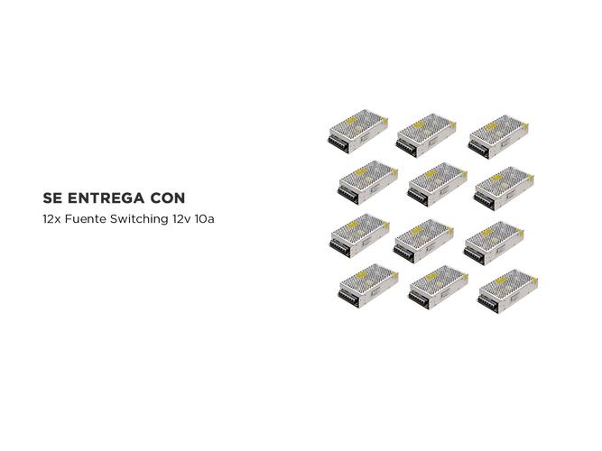 Fuente Switching 12v 10a Regulada Proteccion Tira Led Cctv x 12 Unidades - 6