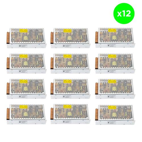 Kit x12 Fuente Switching 12v 10a Regulada - 0