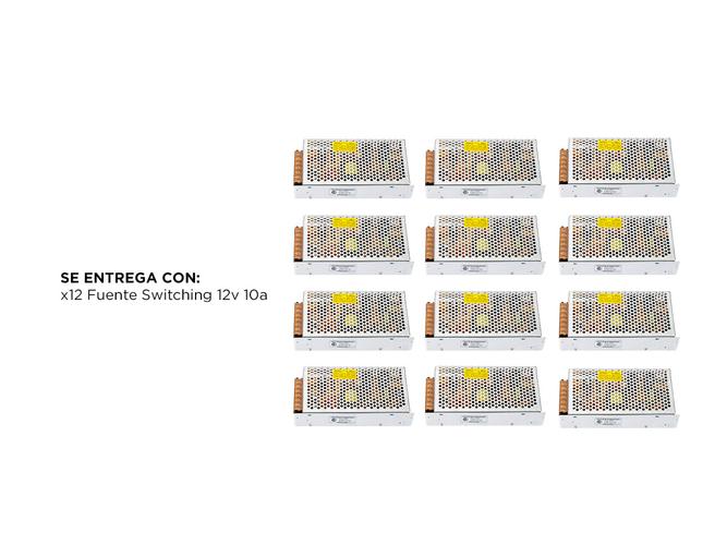 Kit x12 Fuente Switching 12v 10a Regulada - 6