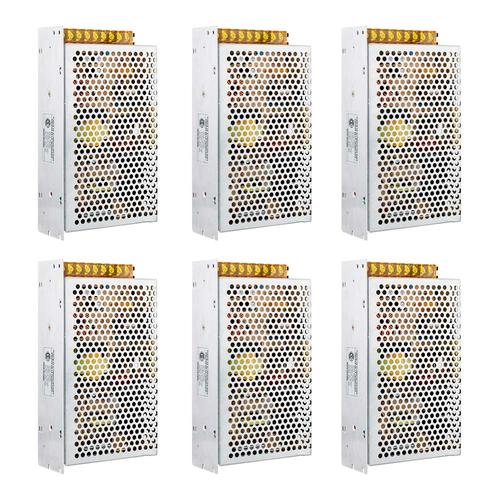 Kit x6 Fuente Switching 12v 20a Regulada Proteccion Tira Led Cctv - 0