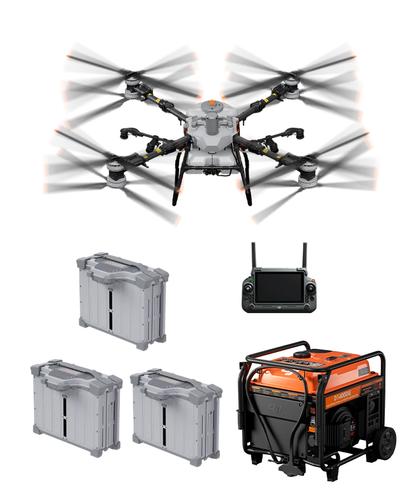 Kit Dron DJI Agras T100 3 Baterias Generador Inverter D14000iEP Multifuncional - 6