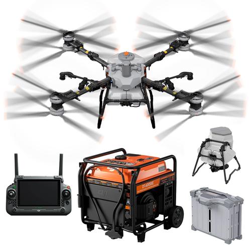 Kit Drone DJI Agras T100  3 Baterías de Vuelo Inteligente   Generador Inversor Multifuncional D14000iEP  Spreading System T100 - 0