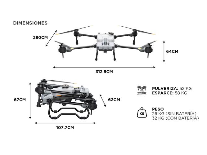 Drone Fumigador Agricola DJI Agras T20P - 5
