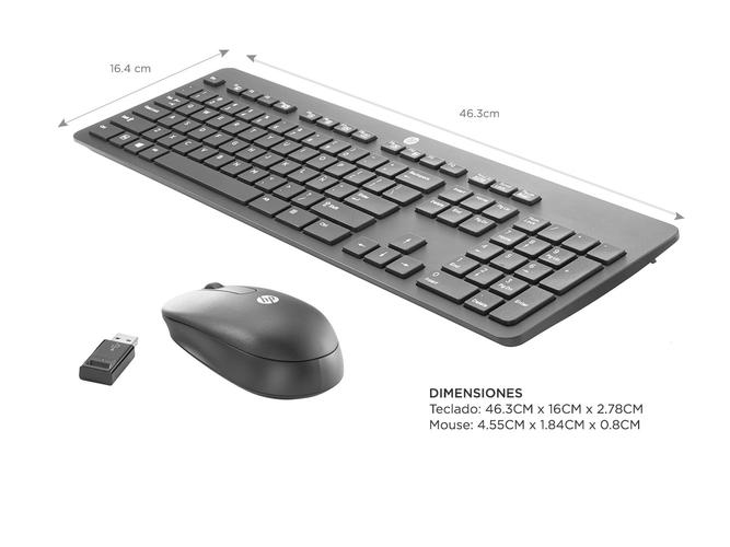 Kit Teclado inalámbrico + Mouse HP - 3