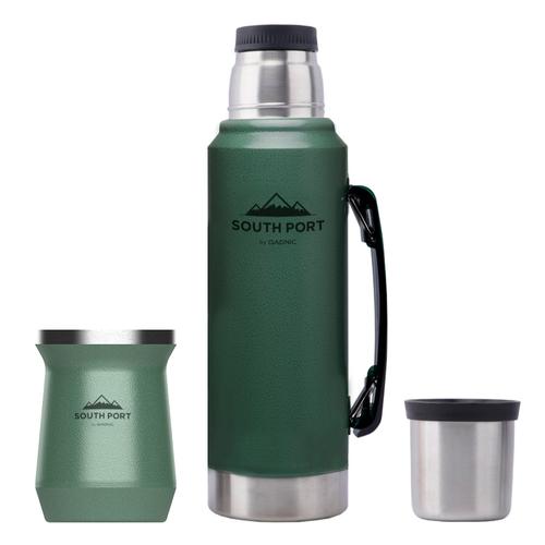 Kit Termo y Mate South Port 1L Acero Inoxidable - 0