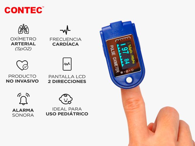 KIT Termometro Infrarrojo + Oximetro Contec CMS50D - 2