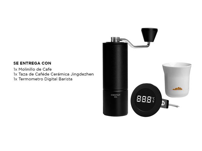 Kit De Molinillo Negro Taza Y Termometro Time More Barista - 6