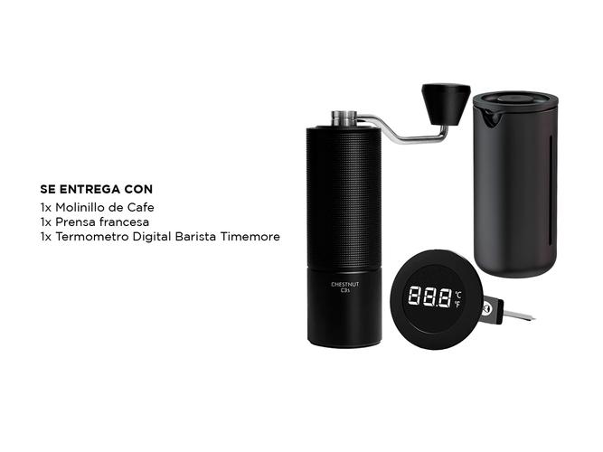 Kit De Molinillo Prensa Francesa Y Termómetro Time More Barista - 4
