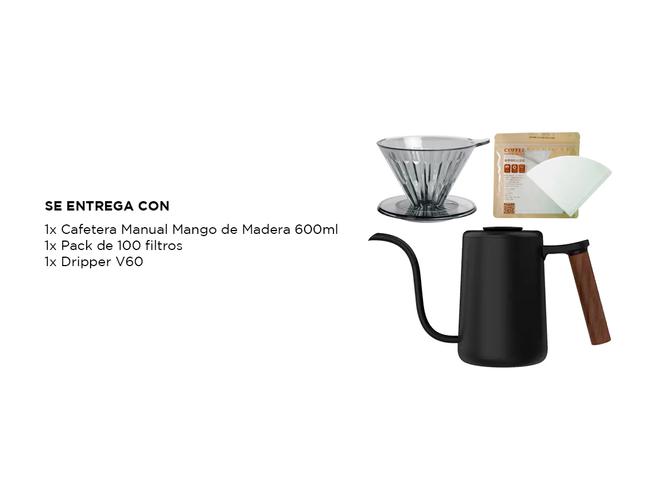 Kit Cafetera Manual Dripper Y Filtros Time More - 6