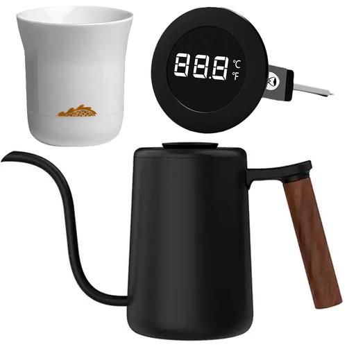 Kit TimeMore Cafetera Manual Termometro Digital Taza de Cafe - 0