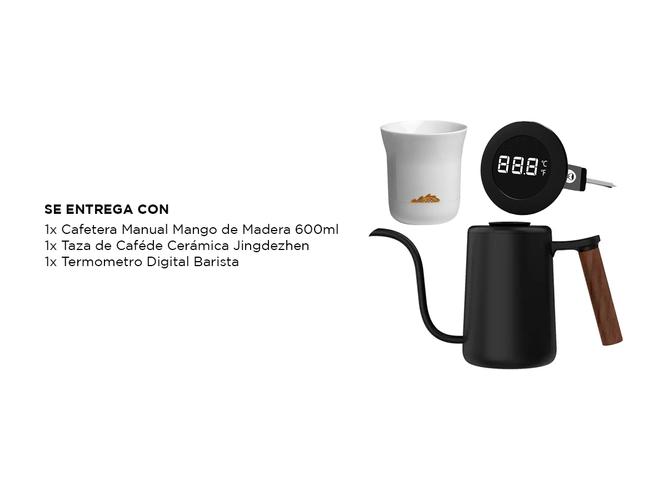 Kit TimeMore Cafetera Manual Termometro Digital Taza de Cafe - 6