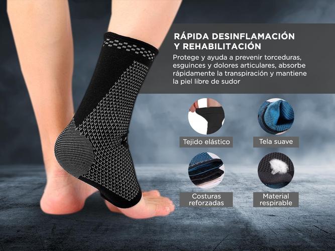 Kit x4 Tobillera Ajustable Gadnic Elástica Sistema Air Sports - 2