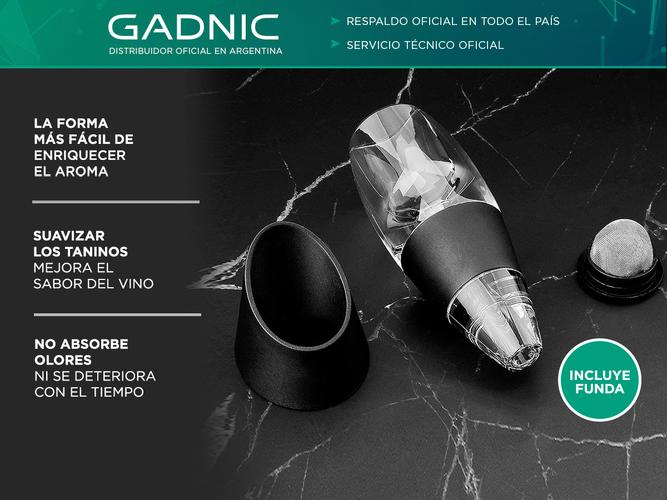 Kit Sacacorcho Electrico Gadnic + Aireador De Vinos - 1