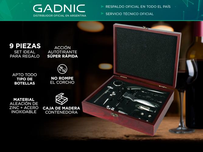 Kit Regalo Sacacorcho + Accesorios  + Aireador Vino - 1