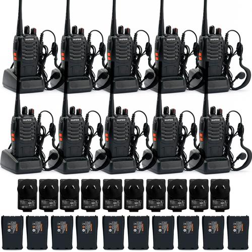 Kit x 10 Handy Baofeng BF-999S 5w 16CH UHF Hasta 10km  - 0