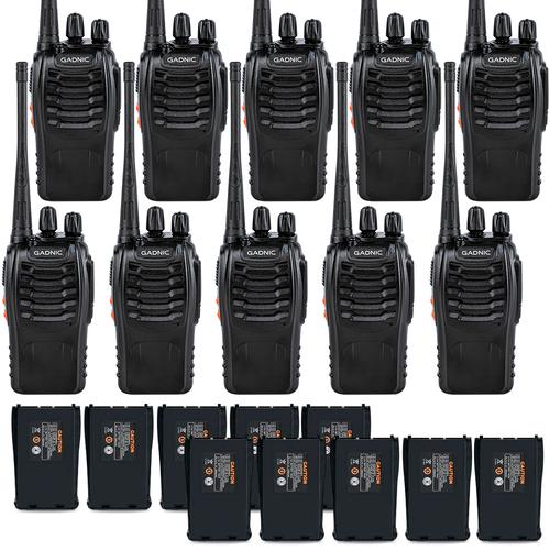 Kit x 10 Handy Gadnic WK99U 5w 16CH UHF Hasta 10km - 0