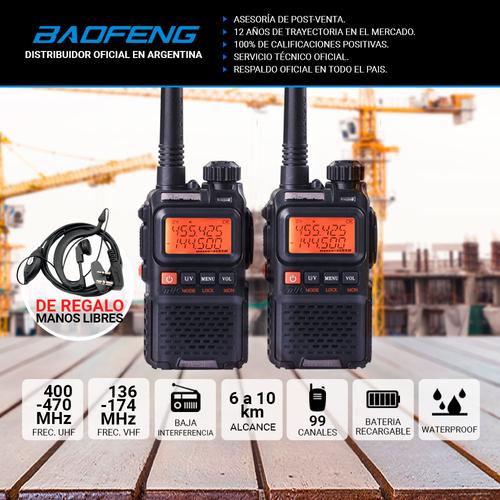 Kit x 2 Handy Baofeng UV-3R - 1