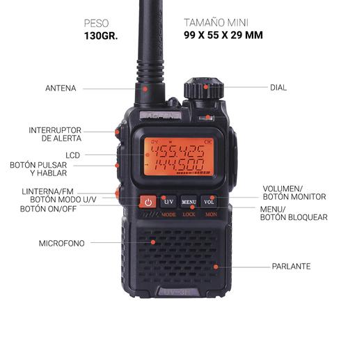 Kit x 2 Handy Baofeng UV-3R - 5