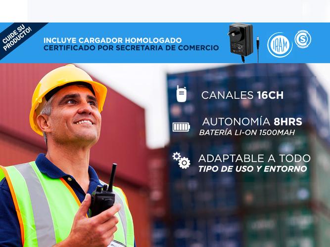 Handy Baofeng BF-999S Kit x2 5w 16CH UHF Hasta 10km + 4 Baterías y 2 Manos Libres - 2
