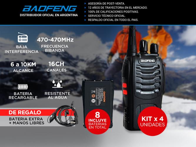 Kit 20 Handies Baofeng BF-999S+20 Baterías Extra - 1