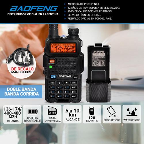 Kit Handy Baofeng UV5R + Batería 3800 mAh - 1