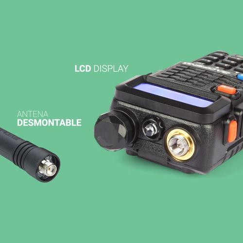 Kit Handy Baofeng UV5R + Batería 3800 mAh - 4