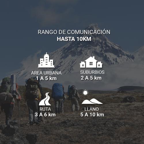 Handy Baofeng UV-5R Bi-Banda 5w 128CH Hasta 10km + 2 Baterías 1800mAh y Manos Libres - 3