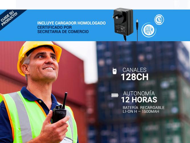 Handy Baofeng UV-5R Kit x4 Bi-Banda 5w Hasta 12km + 8 Baterías y 4 Manos Libres - 2