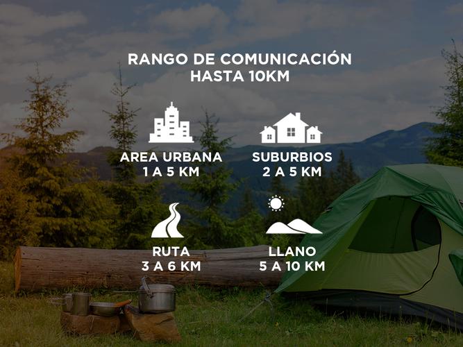 Handy Baofeng UV-5R Kit x4 Bi-Banda 5w Hasta 12km + 8 Baterías y 4 Manos Libres - 3