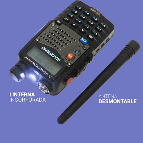 Handy Baofeng UV-5RA Kit x2 Bi-Banda 5w 128CH Hasta 10km + 4 Baterías y 2 Manos Libres - 4