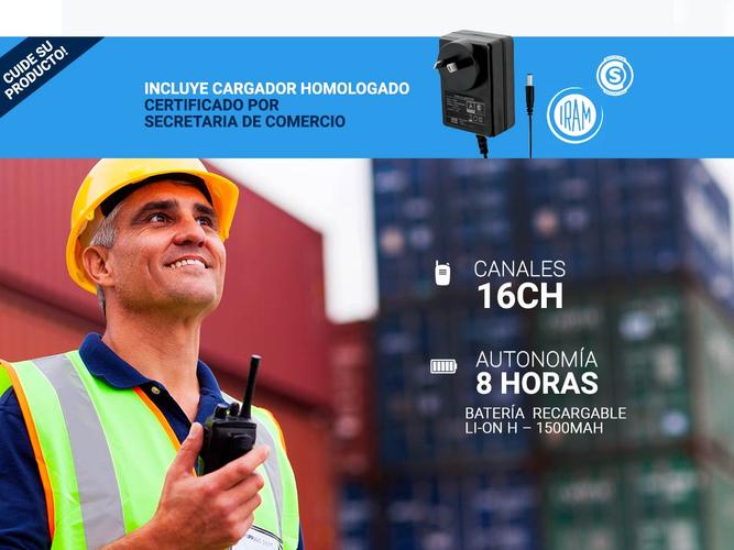 Handy Baofeng BF-888S Kit x2 5w 16CH UHF Hasta 10km + 4 Baterías y 2 Manos Libres - 2