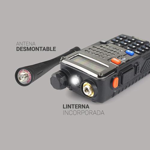 Handy Baofeng UV-5RE Kit x2 Bi-Banda 5w 128CH Hasta 10km + 4 Baterías y 2 Manos Libres - 4
