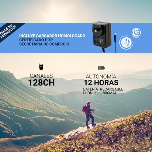 Handy Baofeng UV-5RE Kit x4 Bi-Banda 5w 128CH Hasta 10km + 8 Baterías y 4 Manos Libres - 2