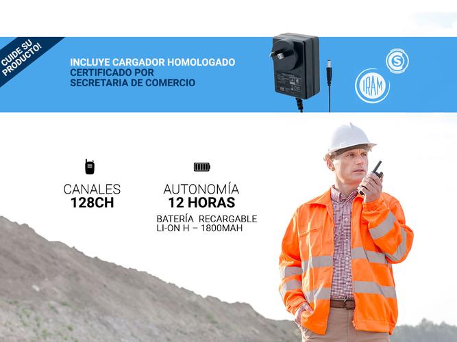 Handy Baofeng UV-5R Kit x2 Bi-Banda 8w Hasta 12km + 4 Baterías y 2 Manos Libres - 2