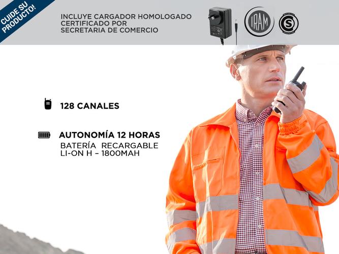 Handy Baofeng UV-5R Bi-Banda 8w 128CH c/ Funda Hasta 10km + 2 Baterías y Manos Libres - 5