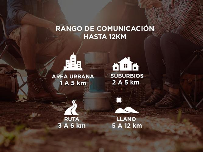 Handy Baofeng UV-5R Kit x4 Bi-Banda 8w c/ Funda Hasta 12km + 8 Baterías y 4 Manos Libres - 3