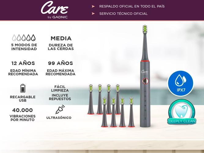 Kit Cepillo Dental Eléctrico Gadnic + irrigador Bucal Inalámbrico  - 2