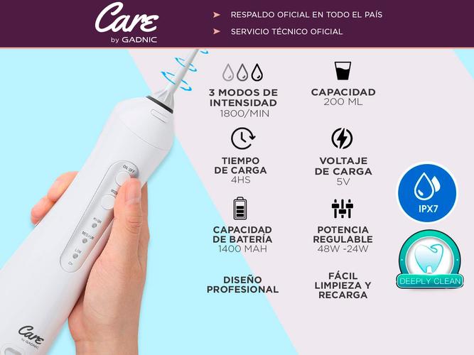 Kit Cepillo Dental Eléctrico Gadnic + irrigador Bucal Inalámbrico  - 3