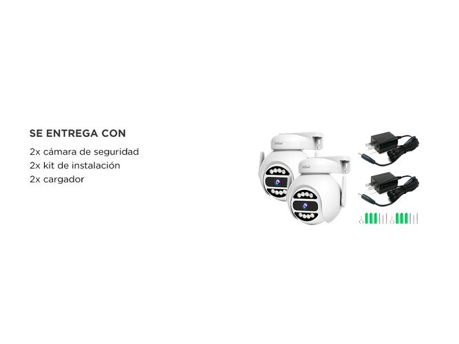 Kit x2 Cámara de Seguridad sh047 SriHome 4mp Audio De Pared o Techo - 6