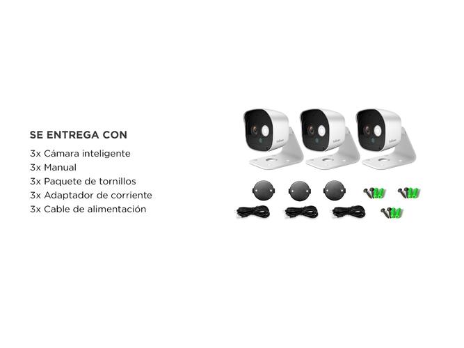 Kit x3 Cámara de Seguridad SriHome IP 3MP Audio Bidireccional  - 5