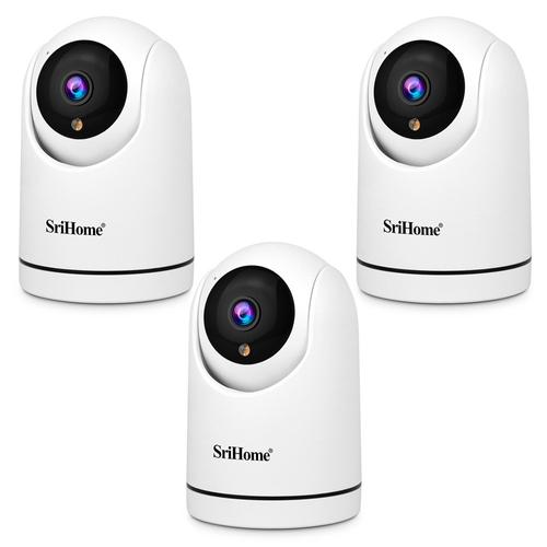 Kit x3 Cámara De Seguridad Srihome 1080p Audio Bidireccional - 0